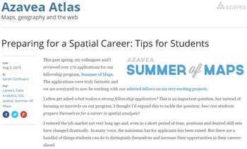 Preparing for a Spatial Career: Tips for Students